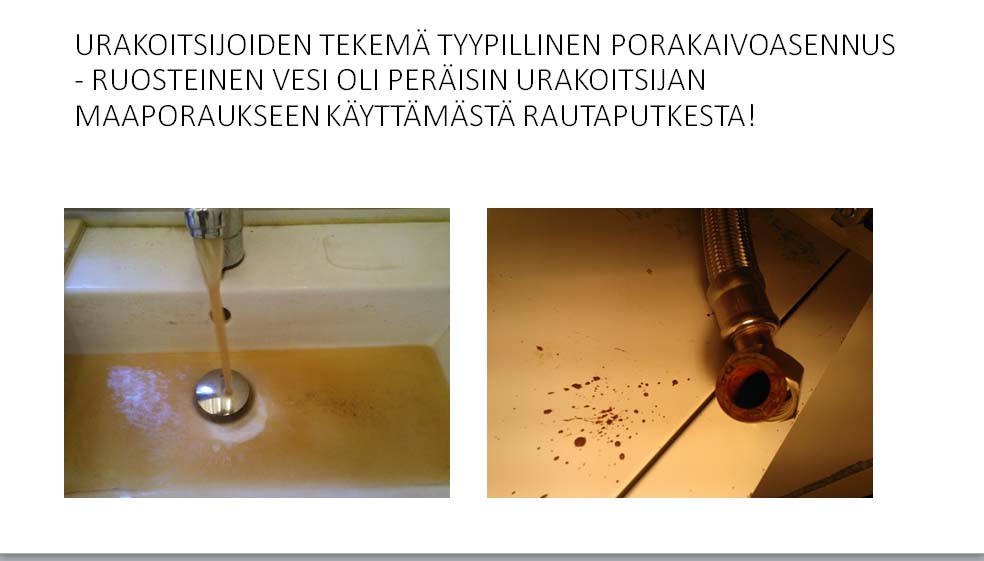 Porakaivon korjaukseen liittyvä rakenne